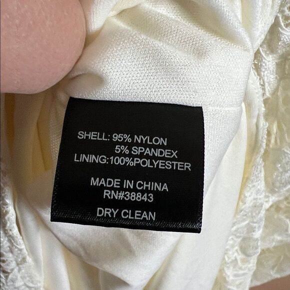 Sam Edelman Women’s Size 2 Ivory Lace Open Back Sleeveless MIDI Dress NWT - Picture 8 of 8